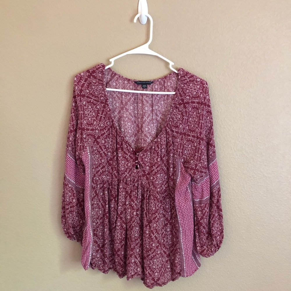 American Eagle Long Sleeve Blouse